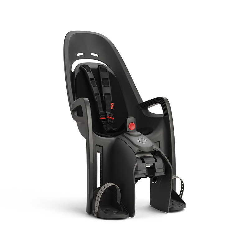 HAMAX Kindersitz Zenith mit Gepäckträger-Adapter grau/schwarz