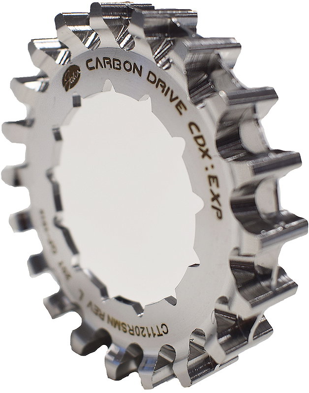 Gates Riemenscheibe CDX Rohloff Fine Line Splined (hinten) silber 19 Zähne