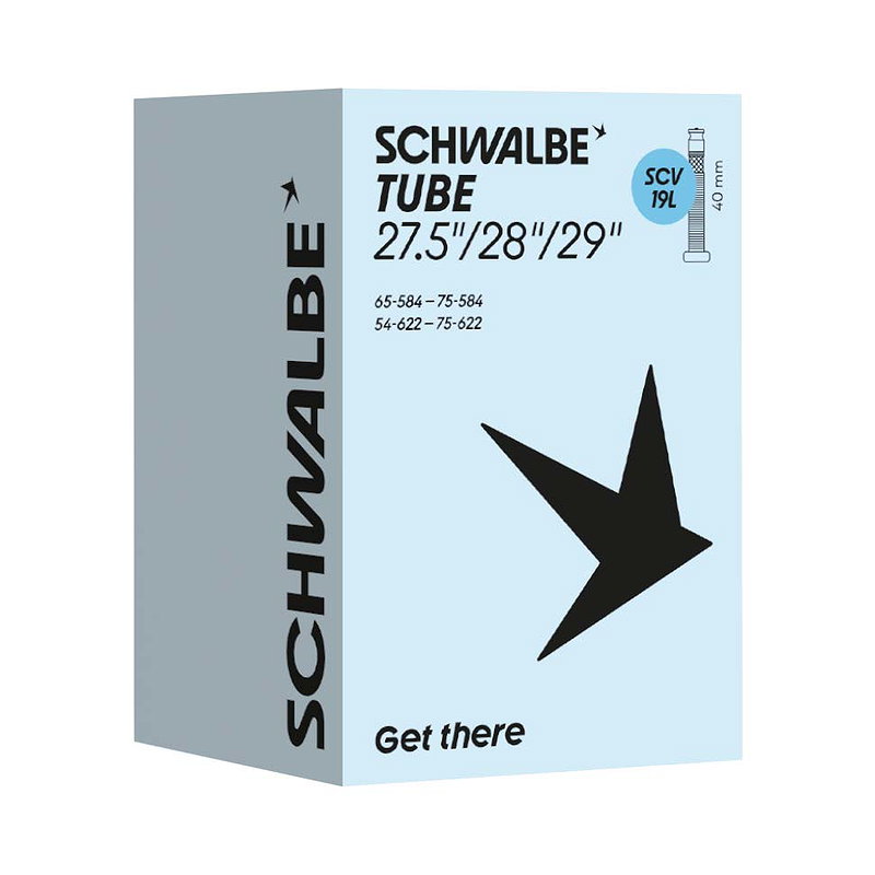 Schwalbe Fahrradschlauch SCV Ventil Nr. 19L 27,5"/28"/29" SCV 40 mm 54/75-584/622