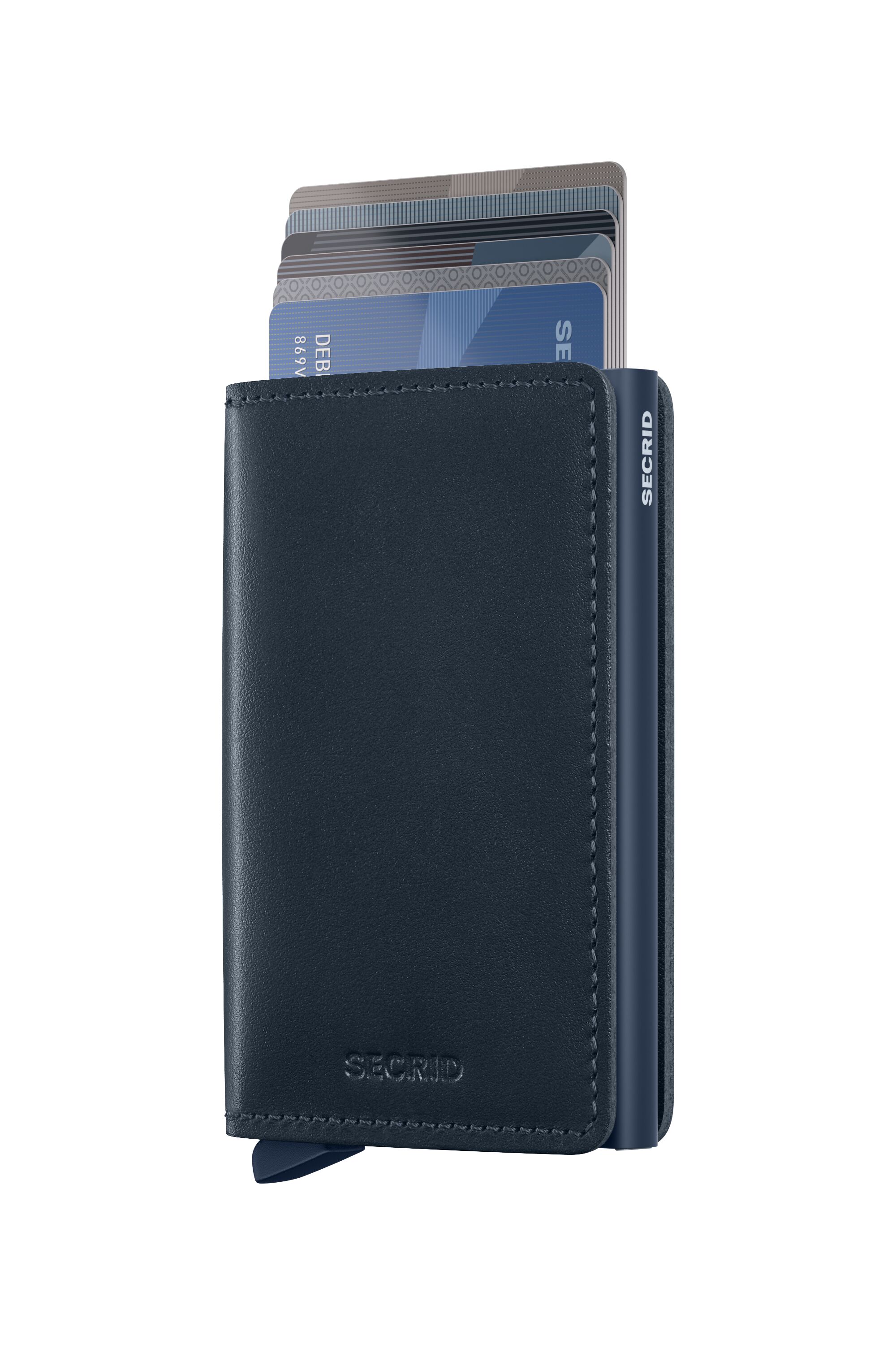 Secrid Slimwallet Original Navy-Navy – mit Karten