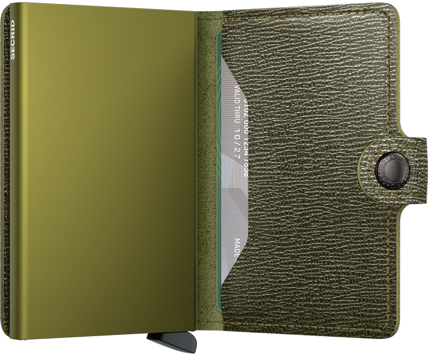 Secrid Miniwallet Crisple Kelp – mit Karten