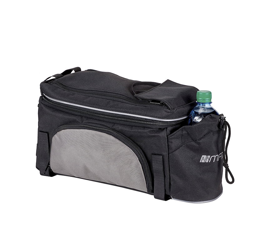 MATRIX Gepäckträgertasche schwarz/silber
