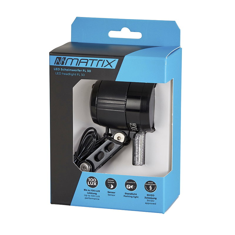 MATRIX LED Scheinwerfer 100 LUX FL30 Standlicht+Sensor   SB-Verpackung