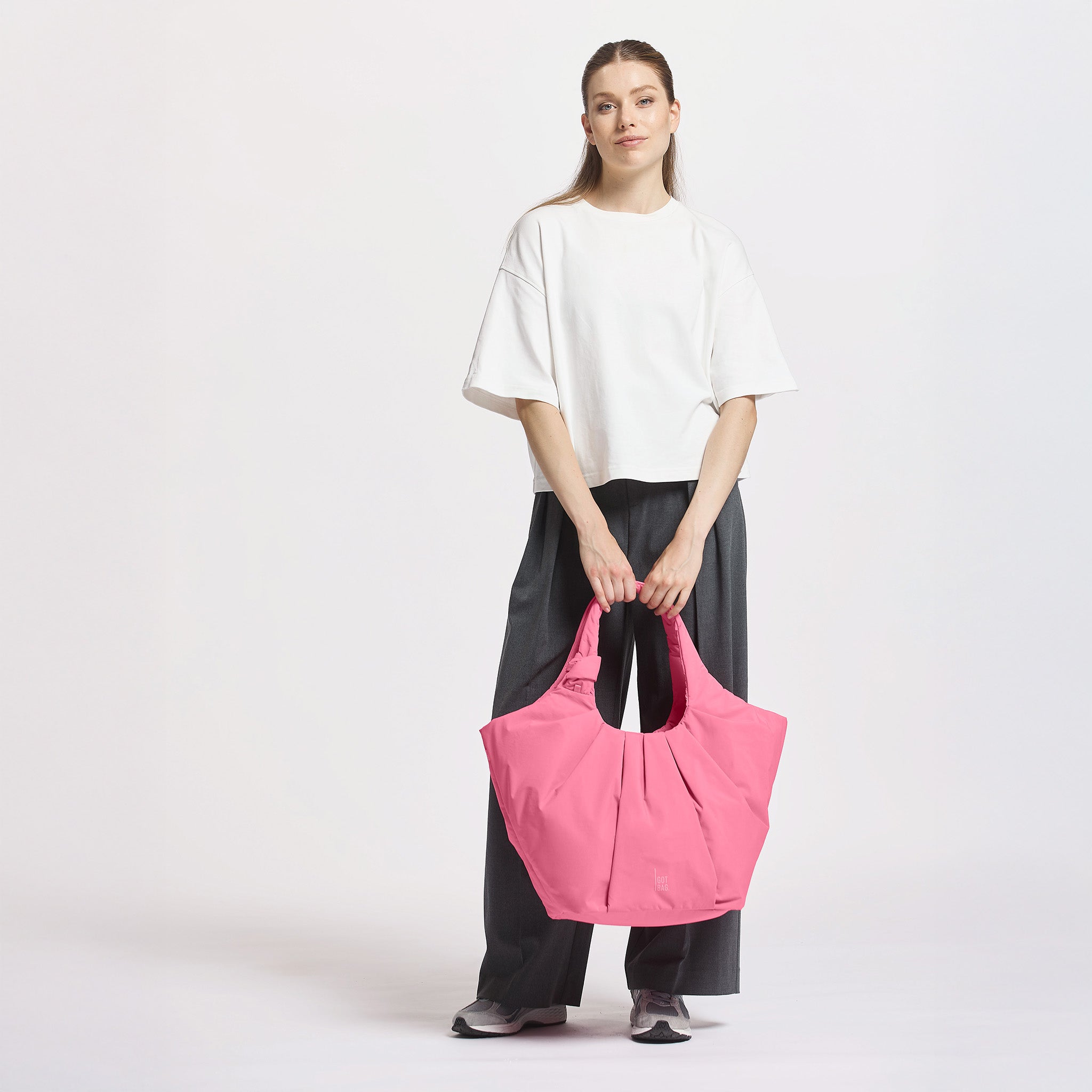 GOT BAG Pleat Tote Bag Salina Pink
