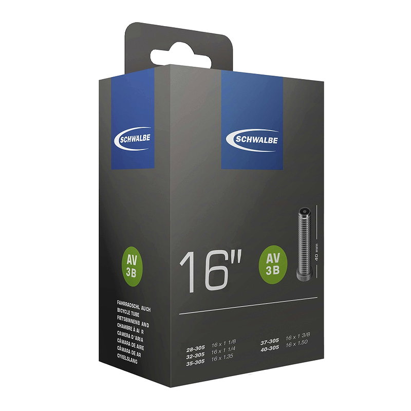 Schwalbe Fahrradschlauch AV Ventil Nr. 3B 16" 40 mm 32/40-305