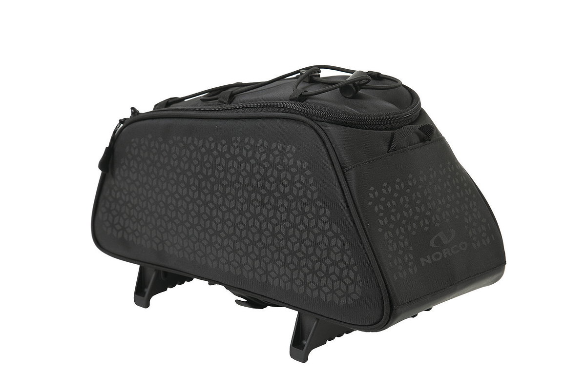 Norco Gepäckträgertasche Dunfort TopKlip schwarz mit reflex-dekor
