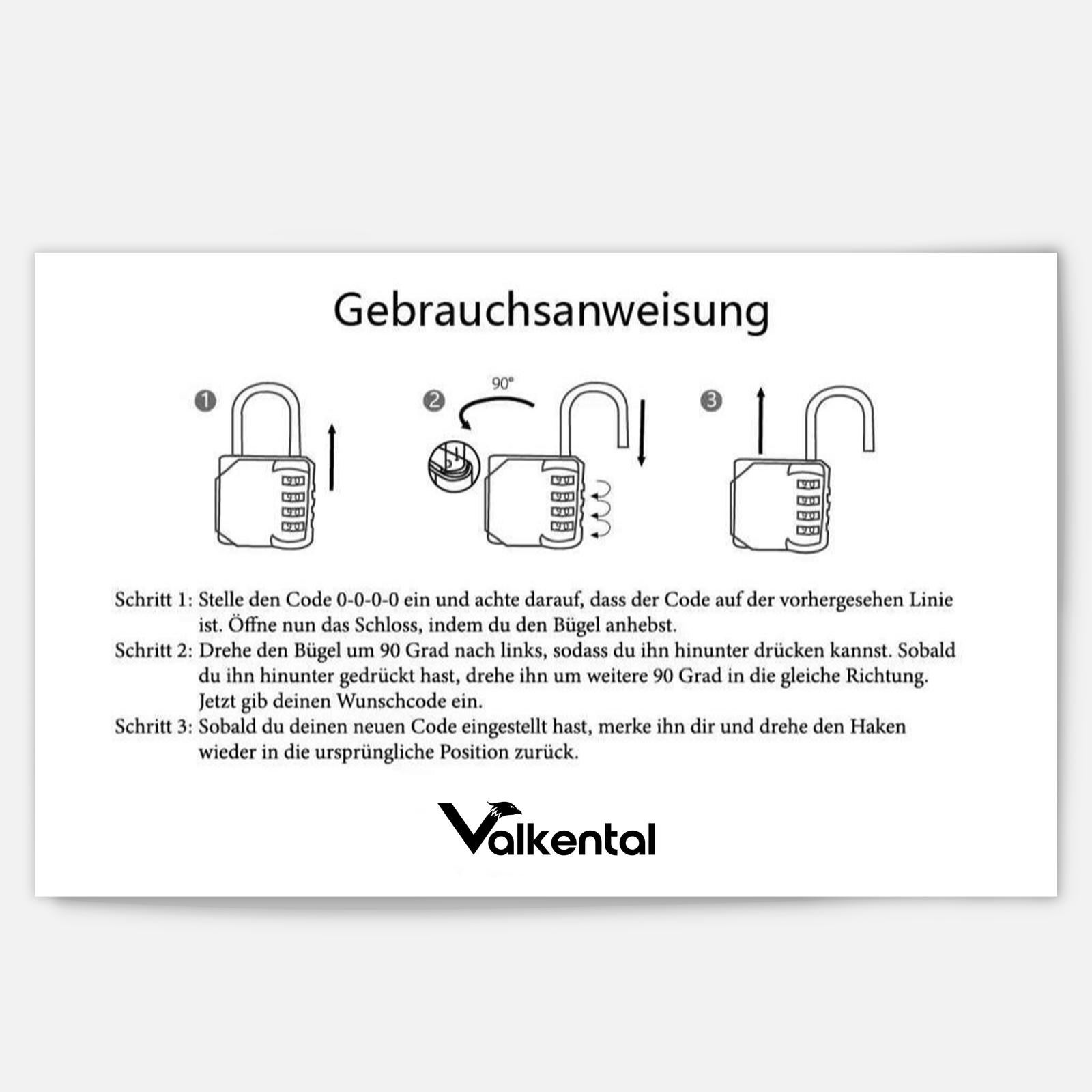 QuickLock - Zahlenschloss zum Abschließen von Fahrradtaschen – Grey