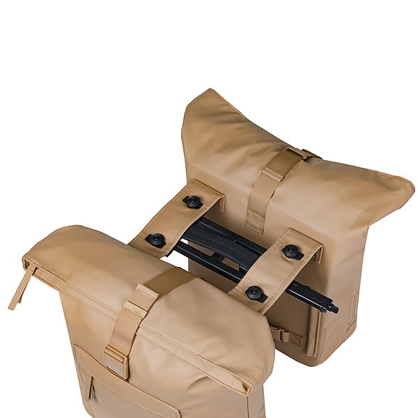 Basil Doppelpacktasche Brooklyn MIK 2.0 sand
