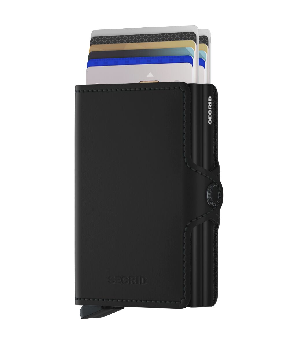 Secrid Twinwallet Matte Black – mit Karten