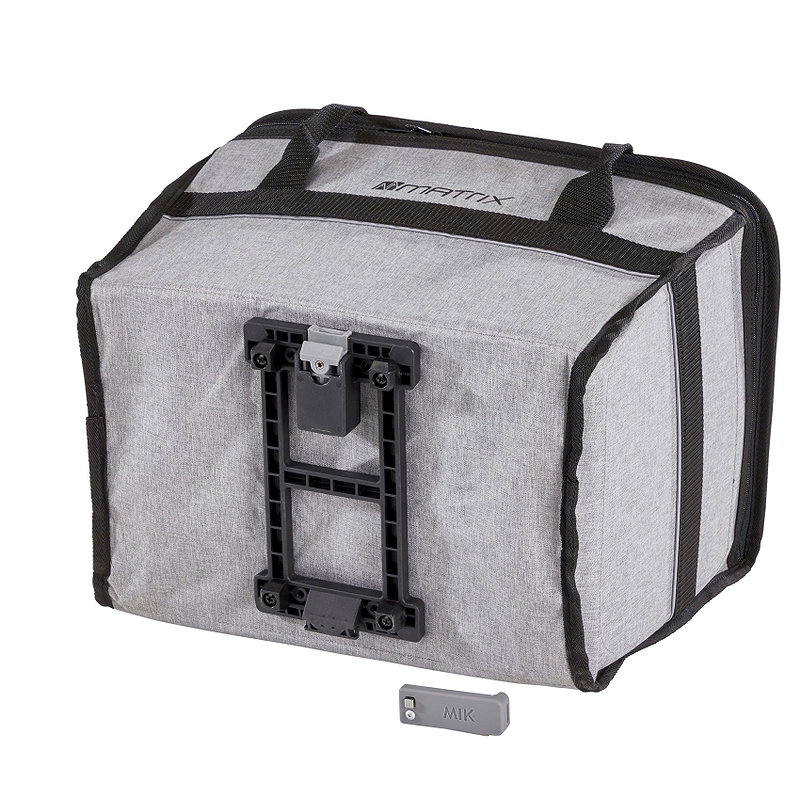 MATRIX Gepäckträgertasche MIK grau/schwarz
