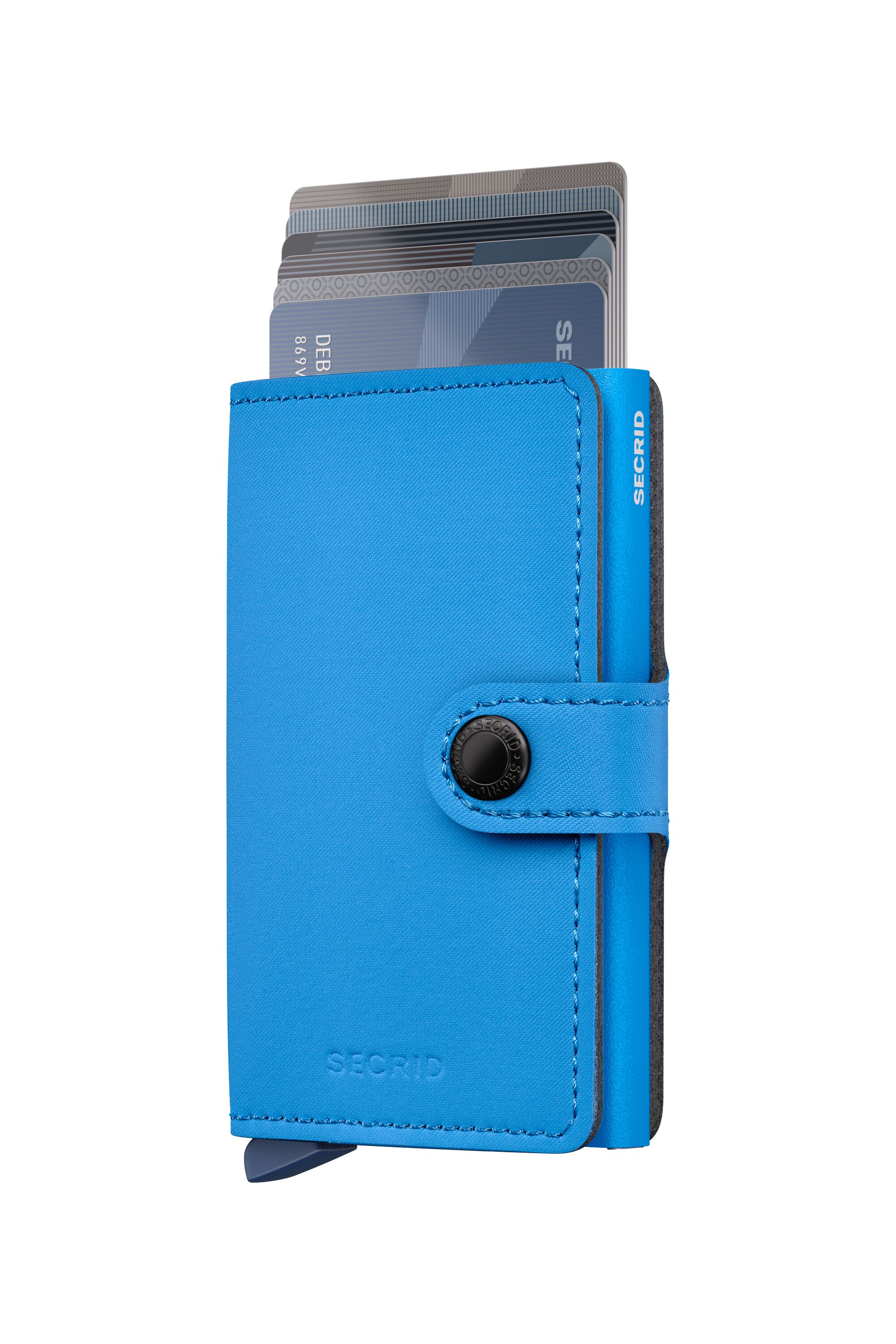 Secrid Miniwallet Yard powder Ultra Blue – mit Karten