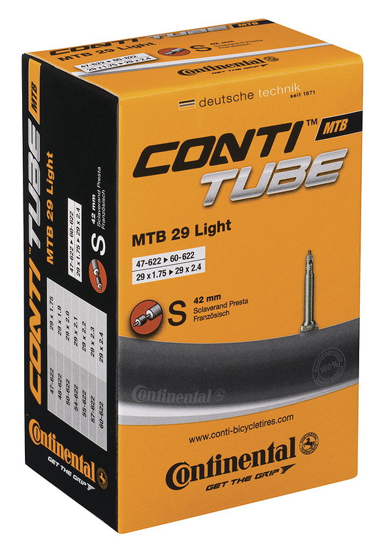 Continental Fahrradschlauch SV Ventil 28" /29" MTB light 42 mm 47/60-622
