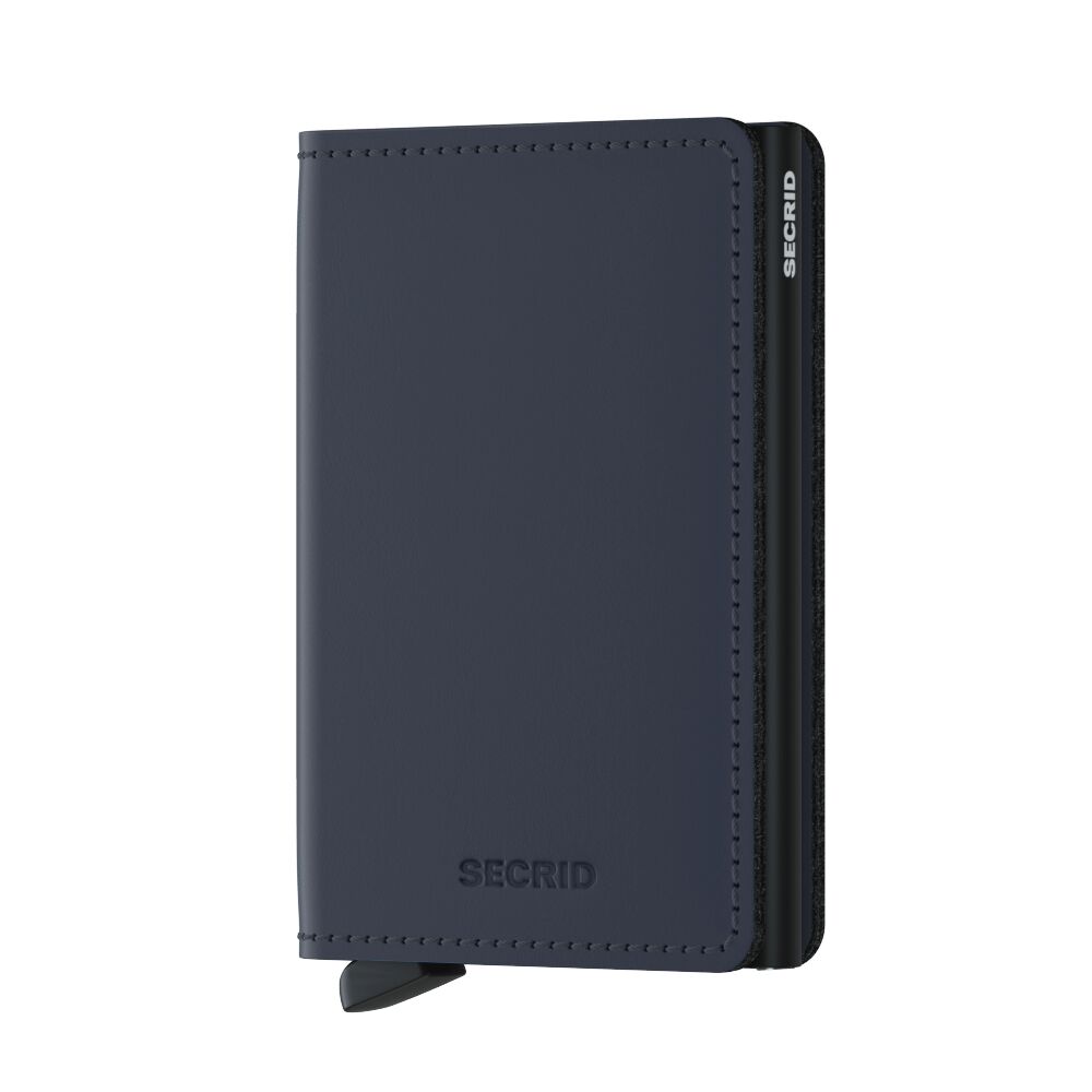 Secrid Slimwallet Matte Nightblue – Vorderansicht