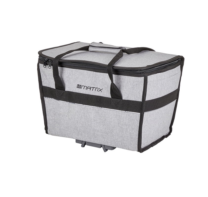 MATRIX Gepäckträgertasche Snapit grau/schwarz