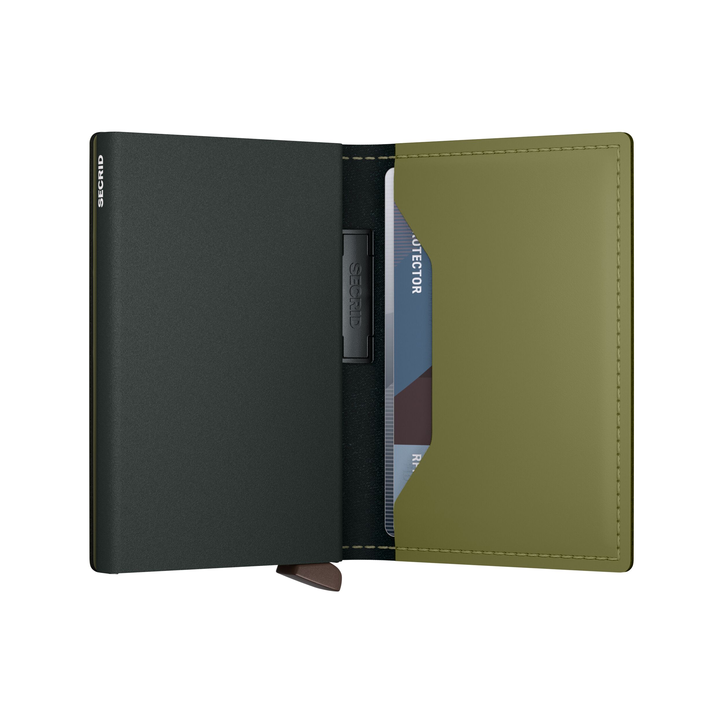 Secrid Bandwallet Matte Leaf-Khaki – Schrägansicht