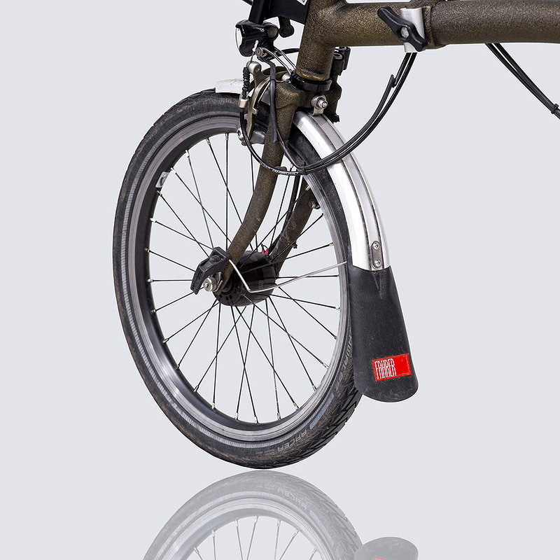 FAHRER Berlin Spritzschutz E-Bike Latz Schutzblechbreite 60 - 65 mm schwarz