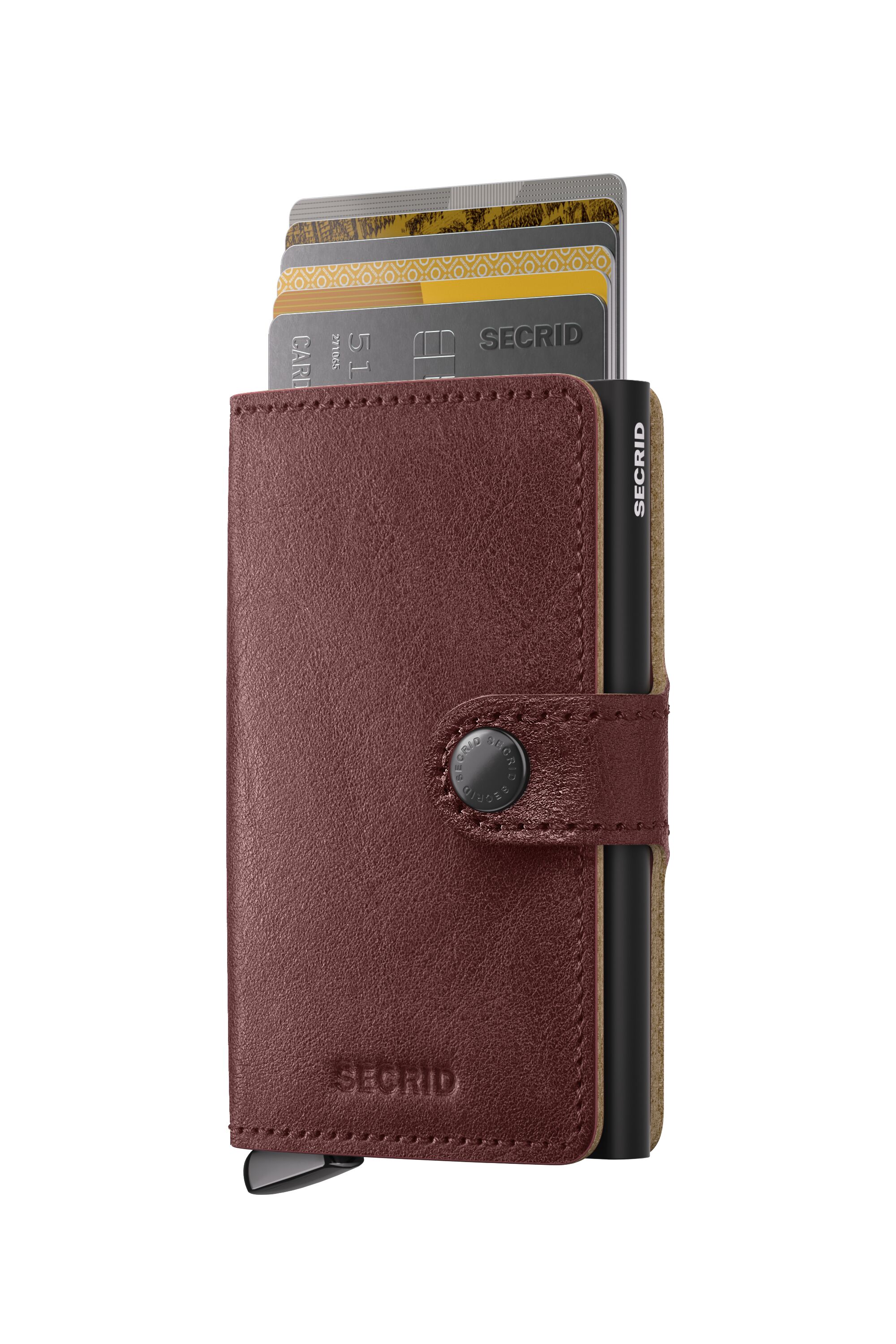 Secrid Miniwallet Basco Brown+ – mit Karten