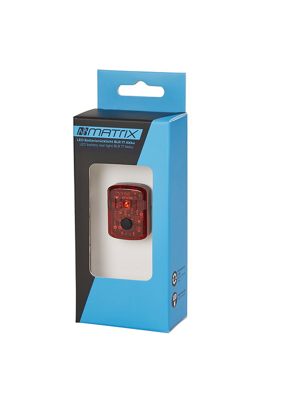 MATRIX LED Akkurücklicht BLR 17 schwarz