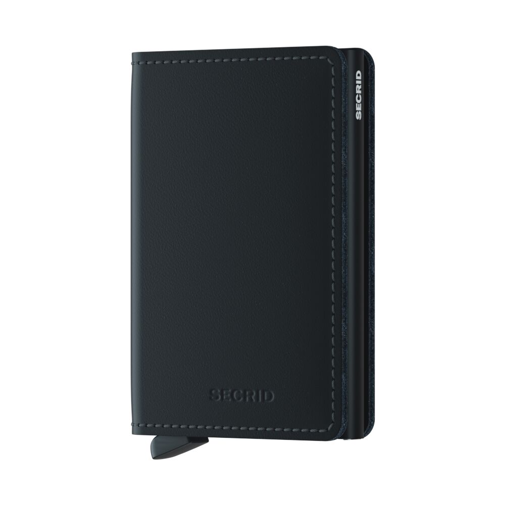 Secrid Slimwallet Matte Black – Vorderansicht