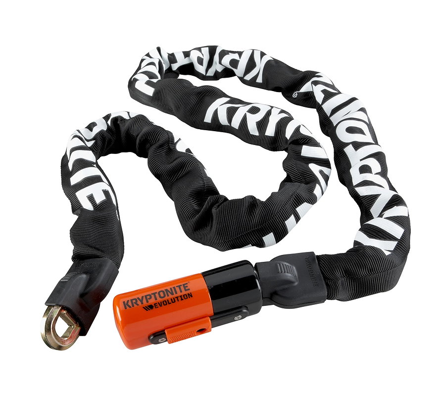 KRYPTONITE Kettenschloss Evolution 1016 I.C. 10 mm schwarz/orange 160 cm