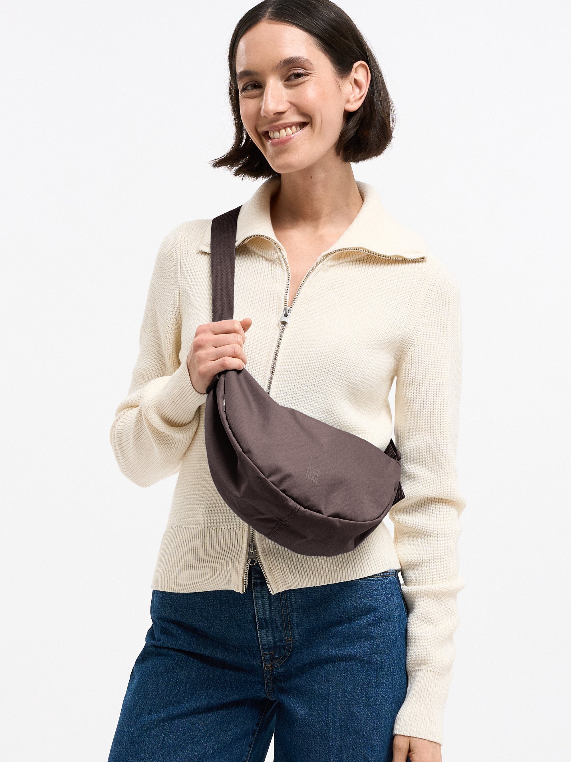 GOT BAG Moon Bag Small Monochrome Sea Lion