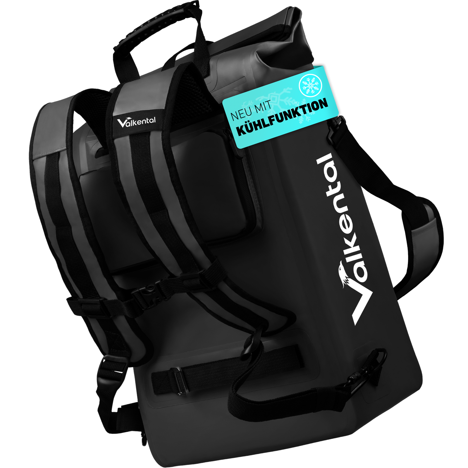 ValkOne 3in1 Fahrradtasche - perfekt für deinen Alltag! – Black Kühlfunktion