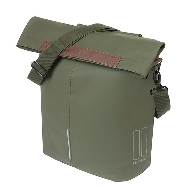 Basil Einzeltasche City Fahrradshopper moosgrün