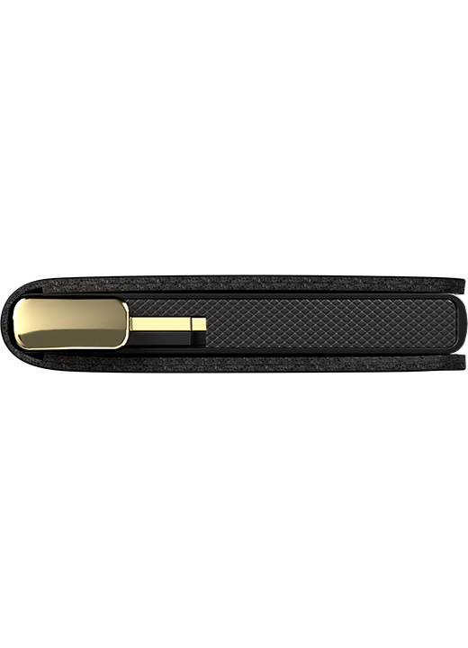 Secrid Slimwallet Emboss Diamond Black+ – Unterseite