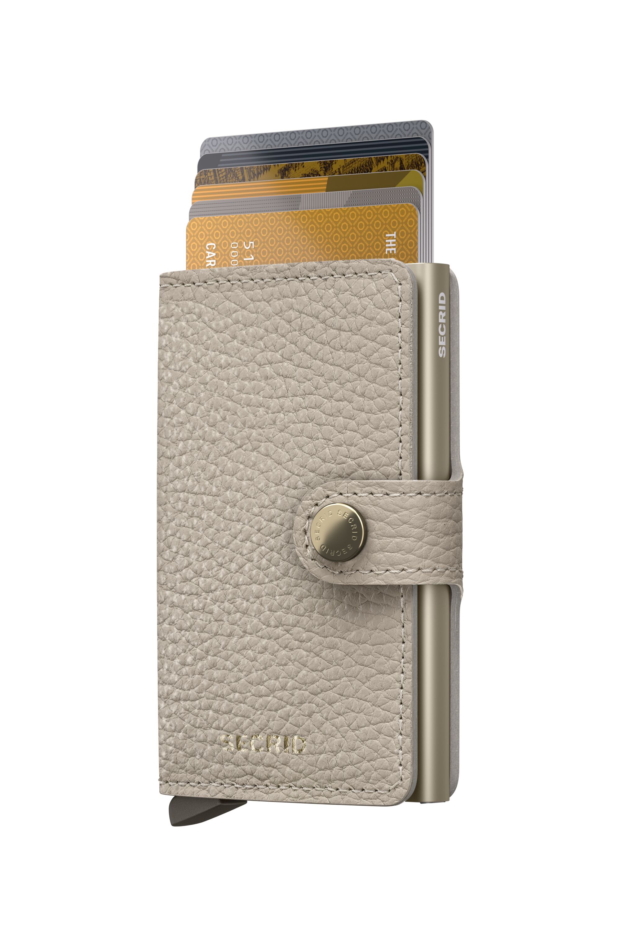 Secrid Miniwallet Pebble Latte – mit Karten