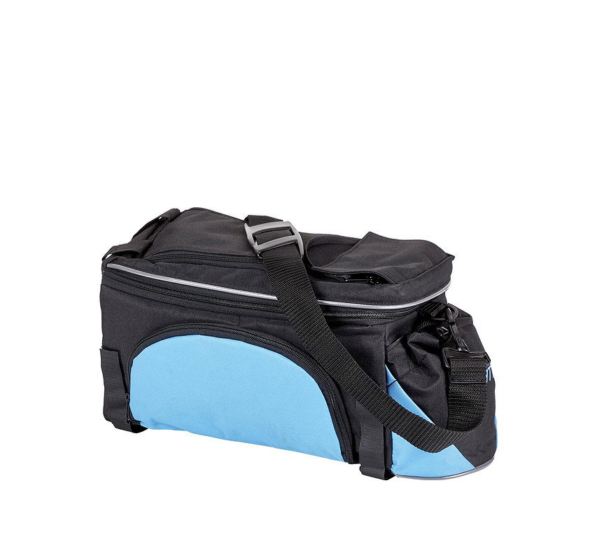 MATRIX Gepäckträgertasche schwarz/blau