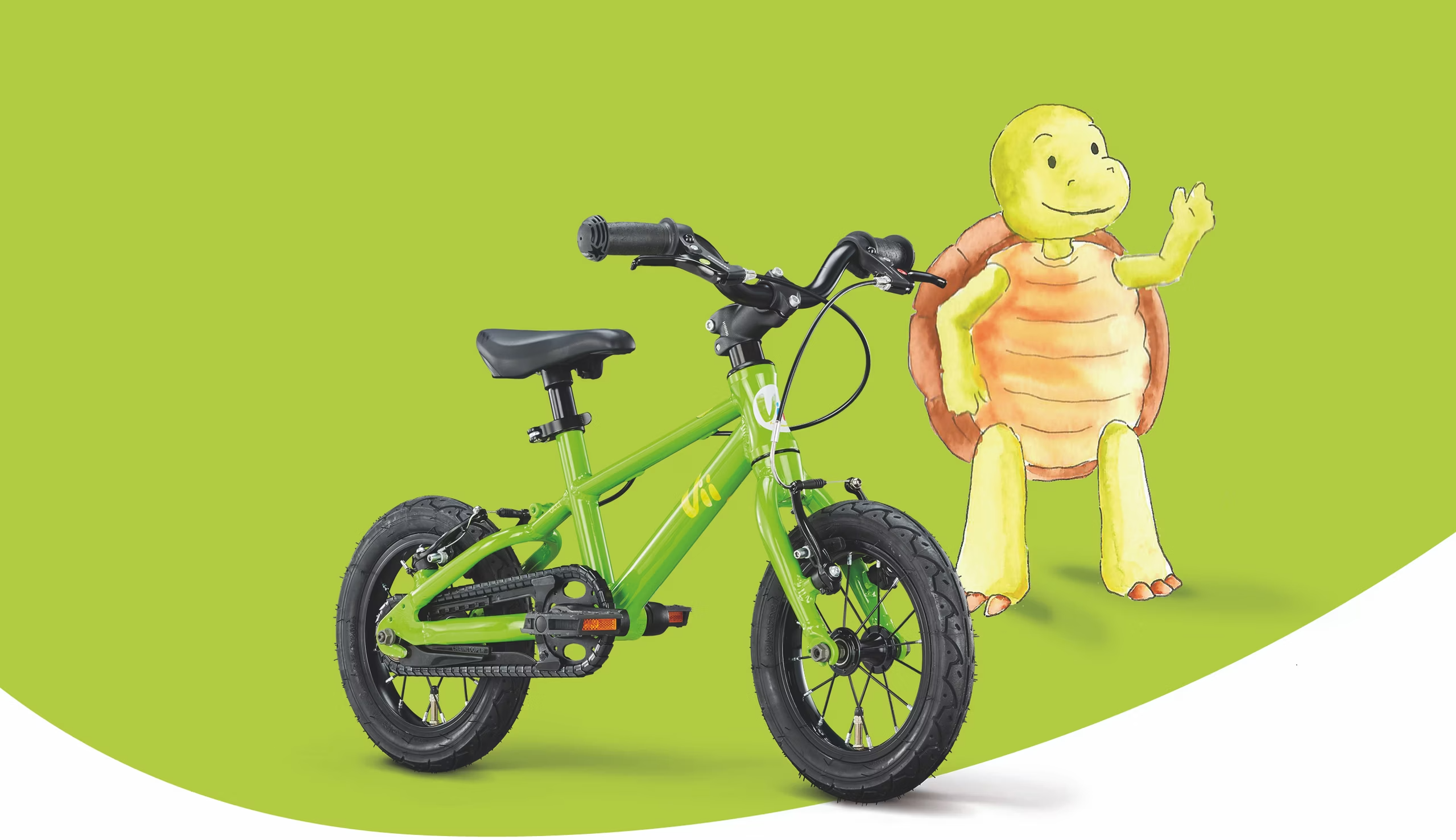 Vii Kinderrad Diamant 12 Ulli Lime Green 723502