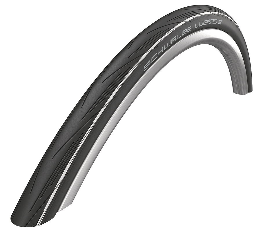 Schwalbe Fahrradreifen Lugano II HS 471 weiß Stripes 25-622 700x25C 11159023