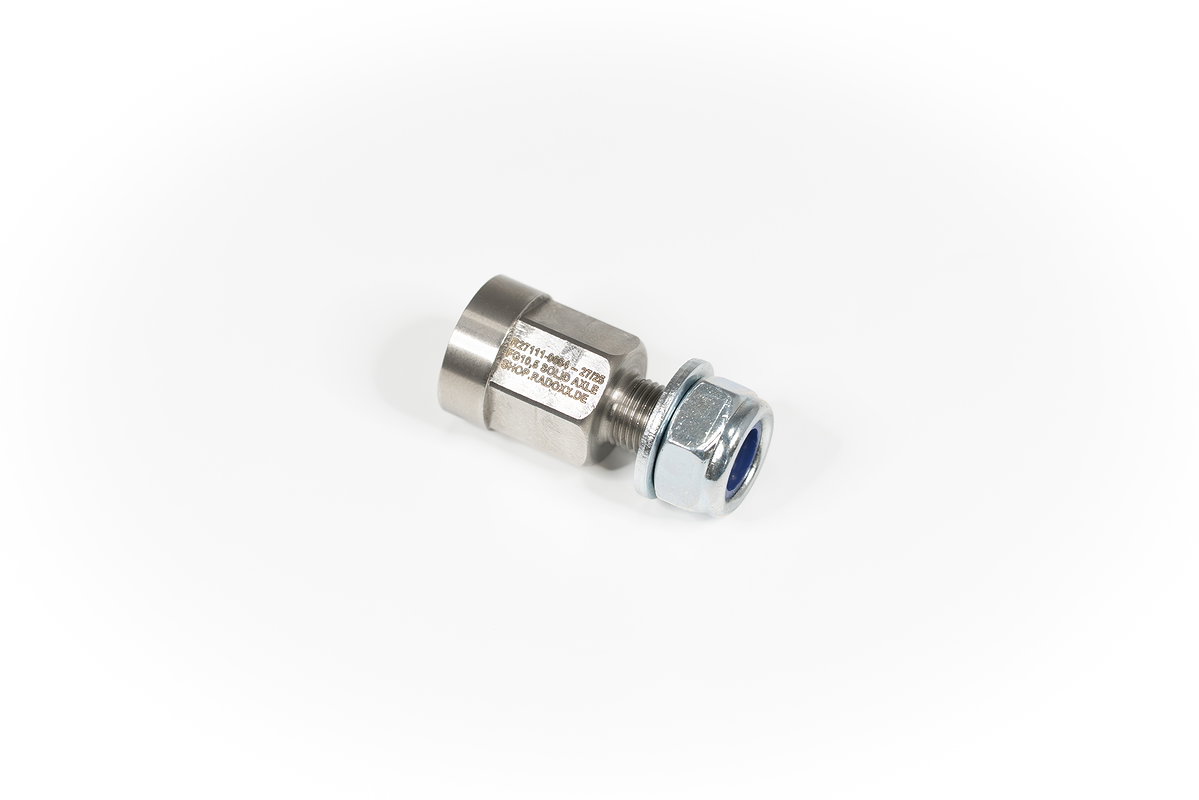 RADOXX Adapter für Vollachsen Solid Axle Adapter FG 10,5 (13/32\" x 26) silber
