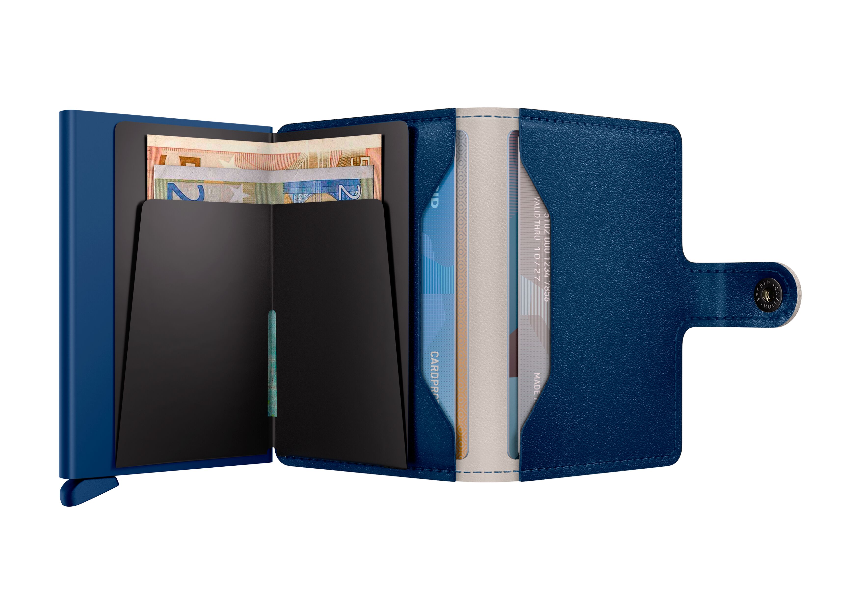 Secrid Miniwallet Art Wave – geöffnet