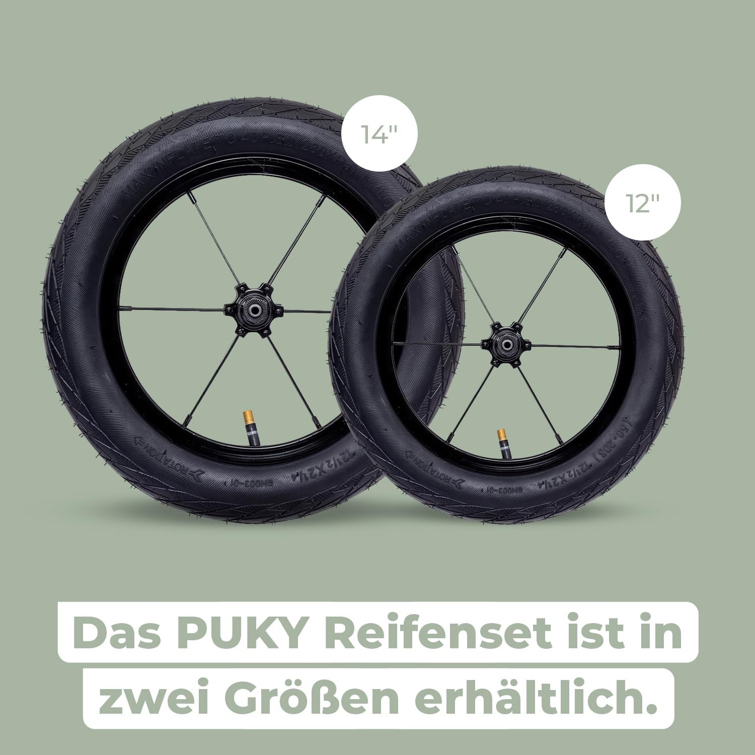 PUKY NEXT 12-14 Bundel Green/Black Laufrad 4149 2028