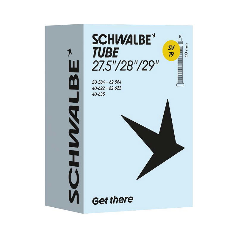 Schwalbe Fahrradschlauch SV Ventil Nr. 19 27,5"/28"/29" 60 mm 40/62-584/635