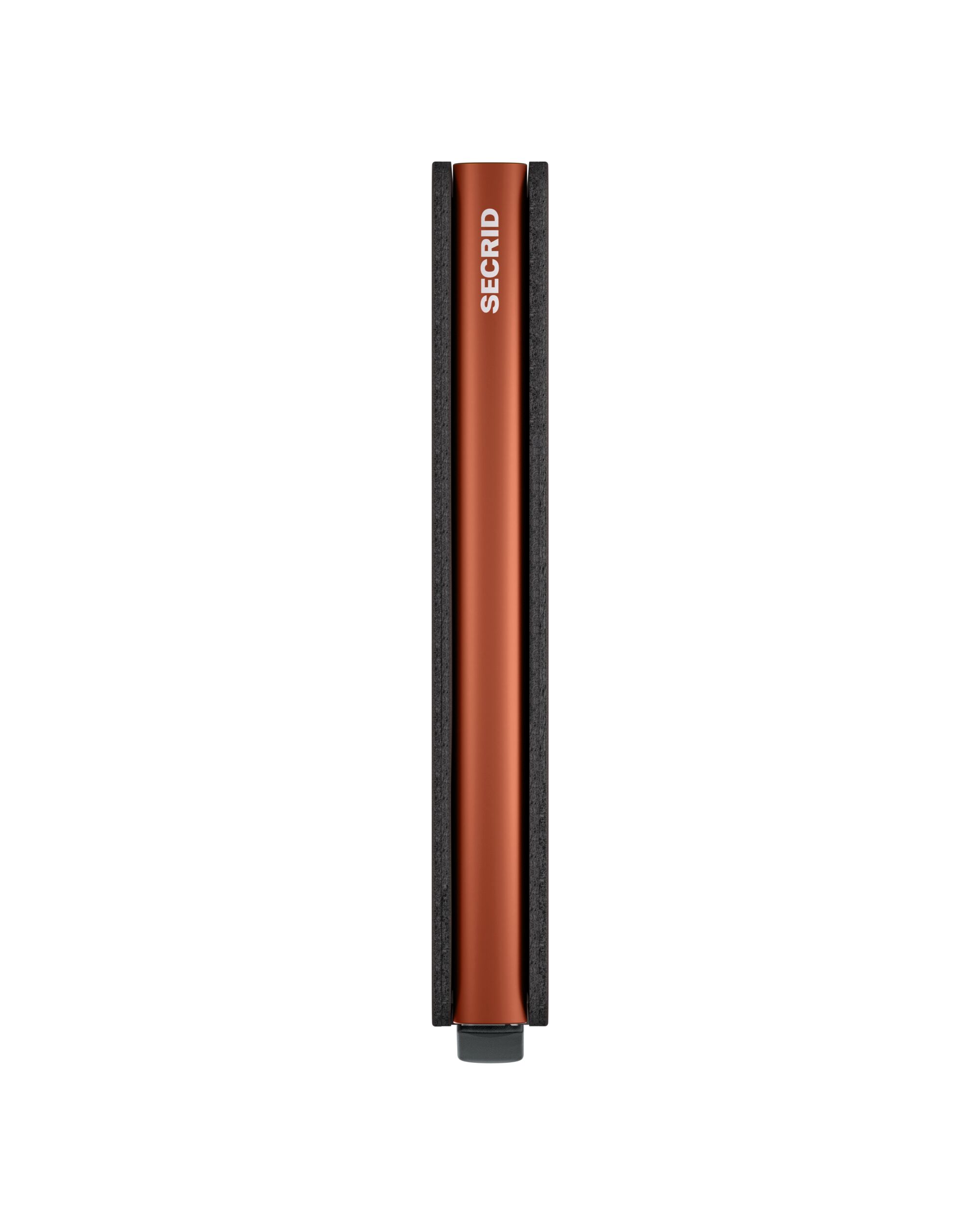 Secrid Slimwallet Matte Truffle & Orange – Seitenansicht