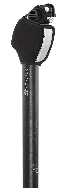 MATRIX Federsattelstütze Parallelogramm PL100 ca. 50-70 kg 31,6 mm schwarz 350 mm