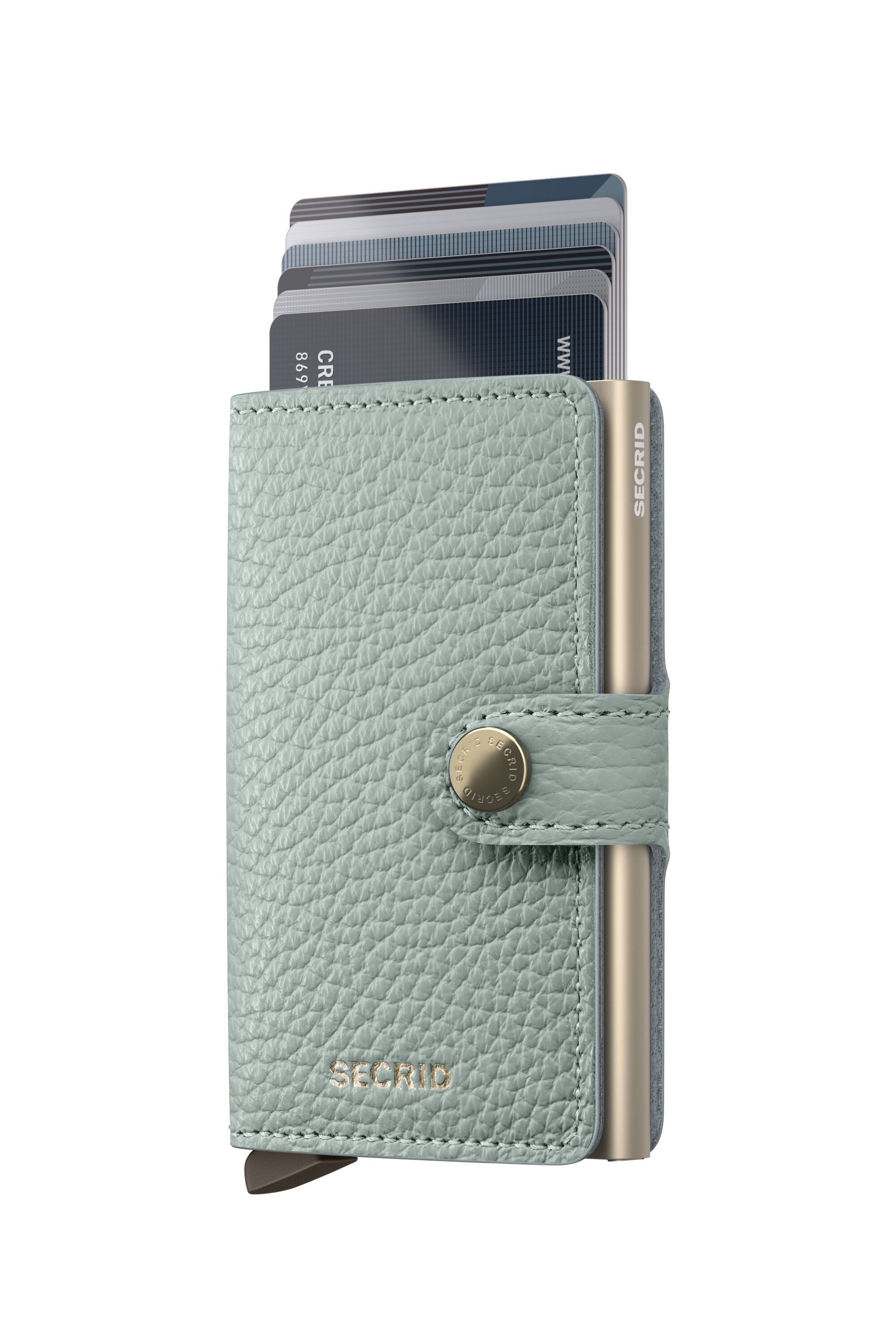 Secrid Miniwallet Pebble Sea Green – mit Karten