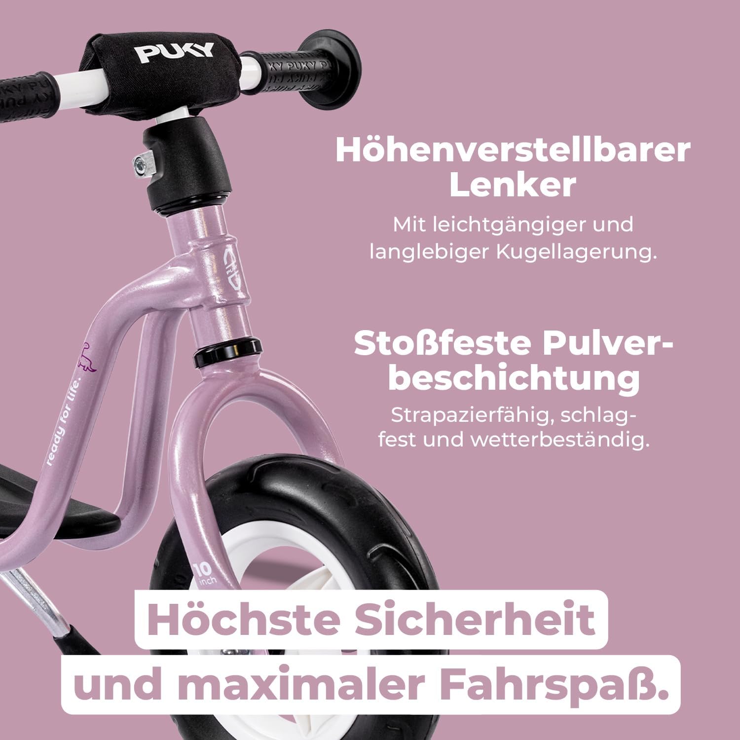 PUKY LR M  pearl Pink Laufrad
