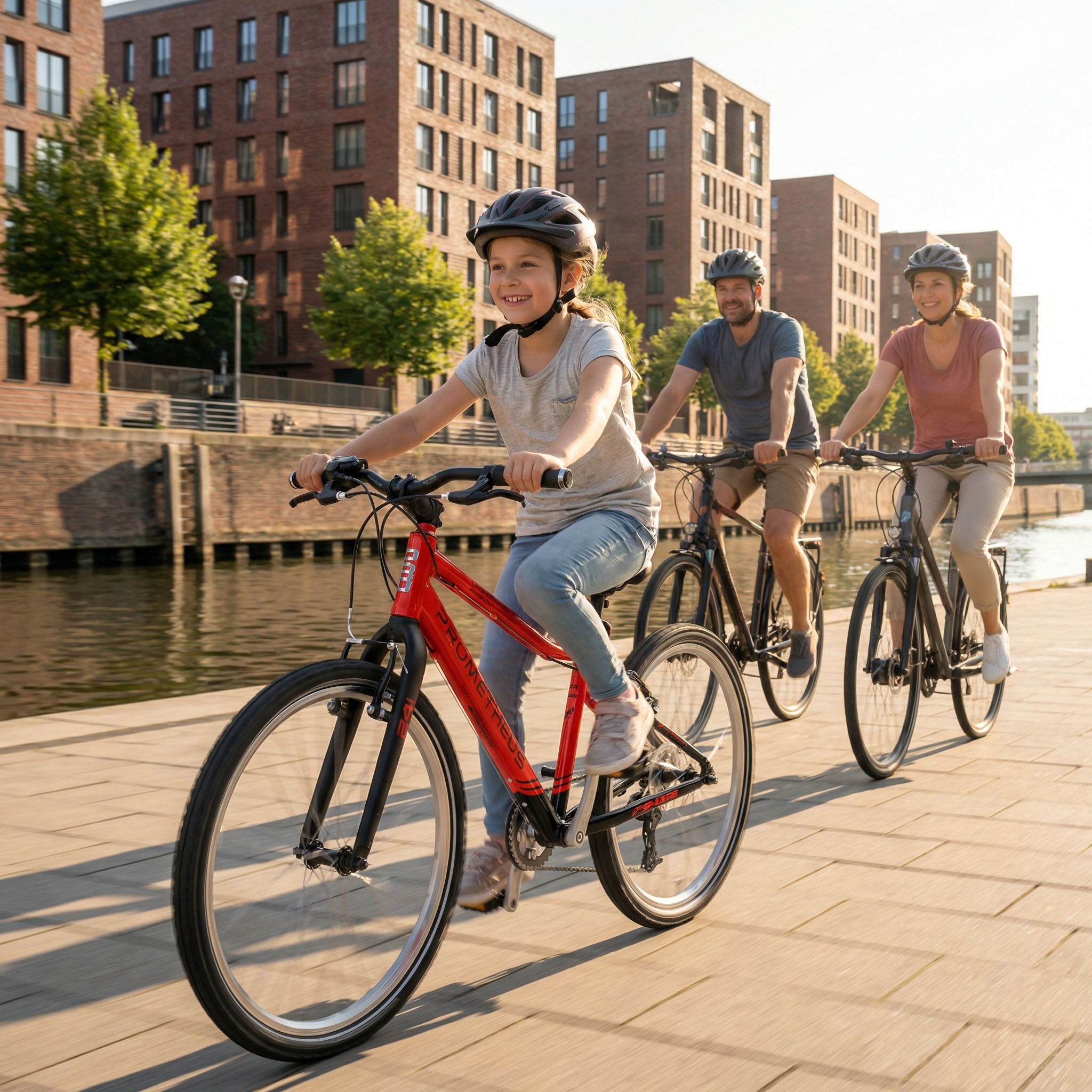 Prometheus PRO 24 Zoll Kinderfahrrad Rot/Weiß (Crimson Red) – Bild 3