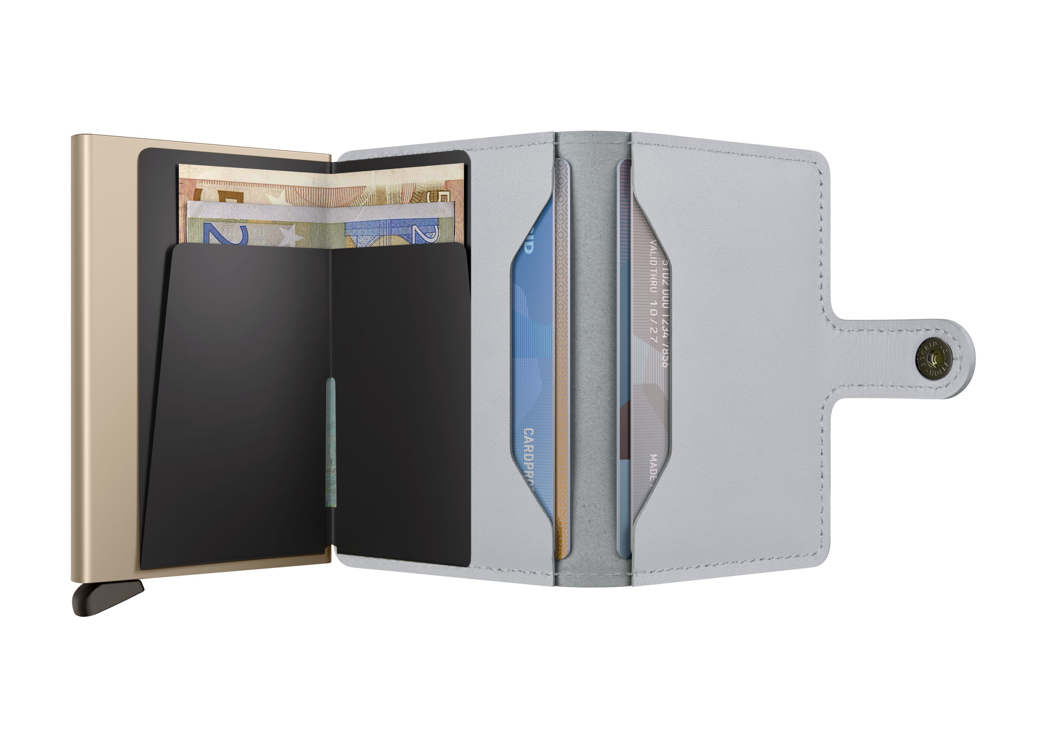 Secrid Miniwallet Art Clouds – geöffnet
