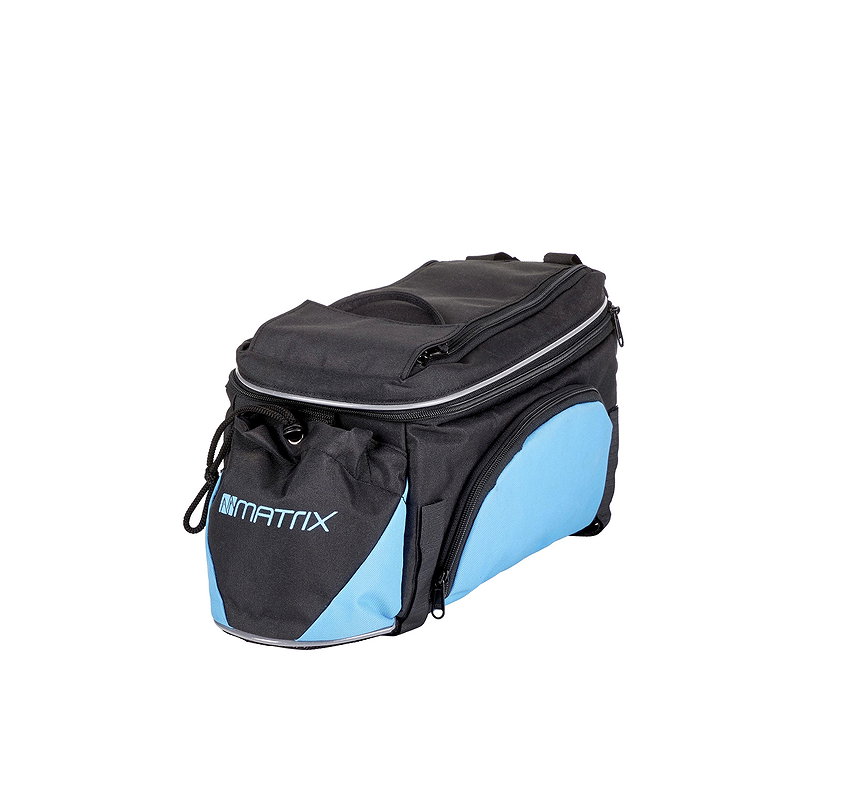 MATRIX Gepäckträgertasche schwarz/blau