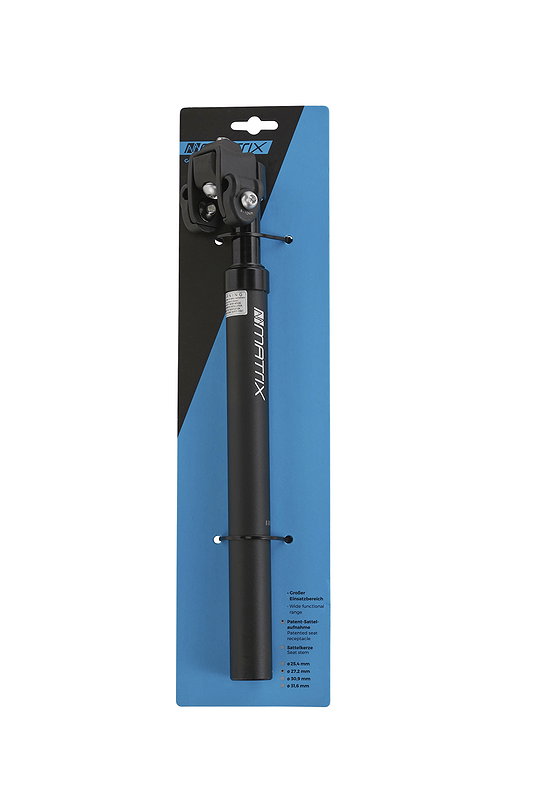 MATRIX Federsattelstütze SP26 bis ca. 65 kg 27,2 mm schwarz 350 mm