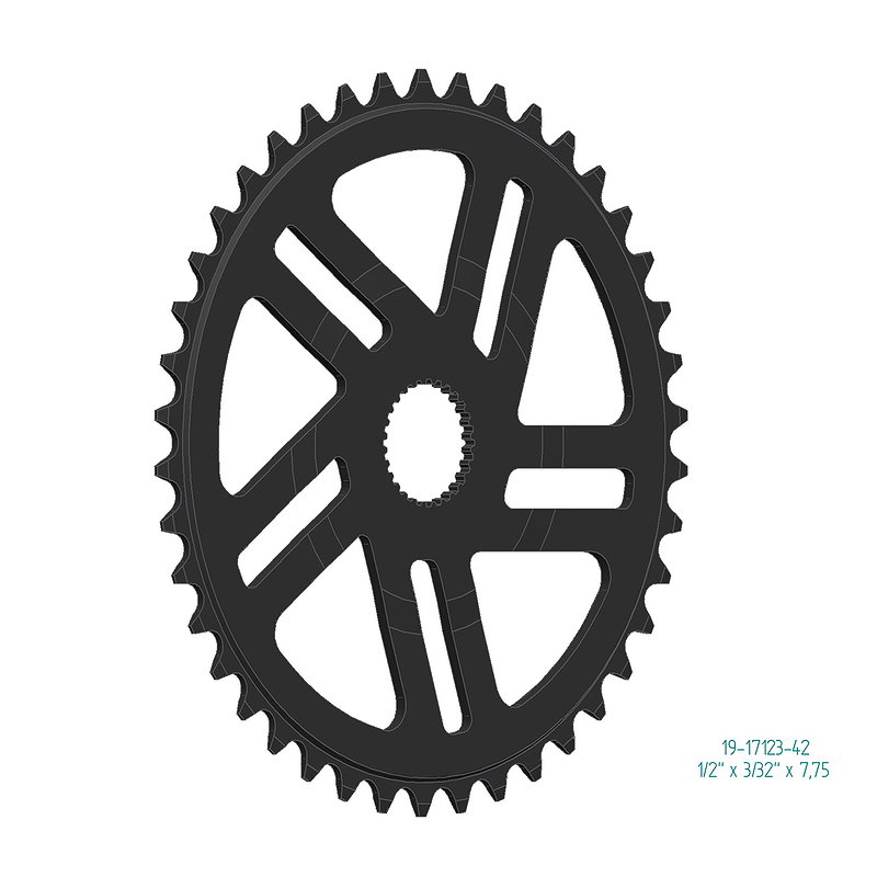 Esjot Kettenblatt für Bosch Gen 4 1/2" x 3/32"+1/2"x11/128" 38 Zähne