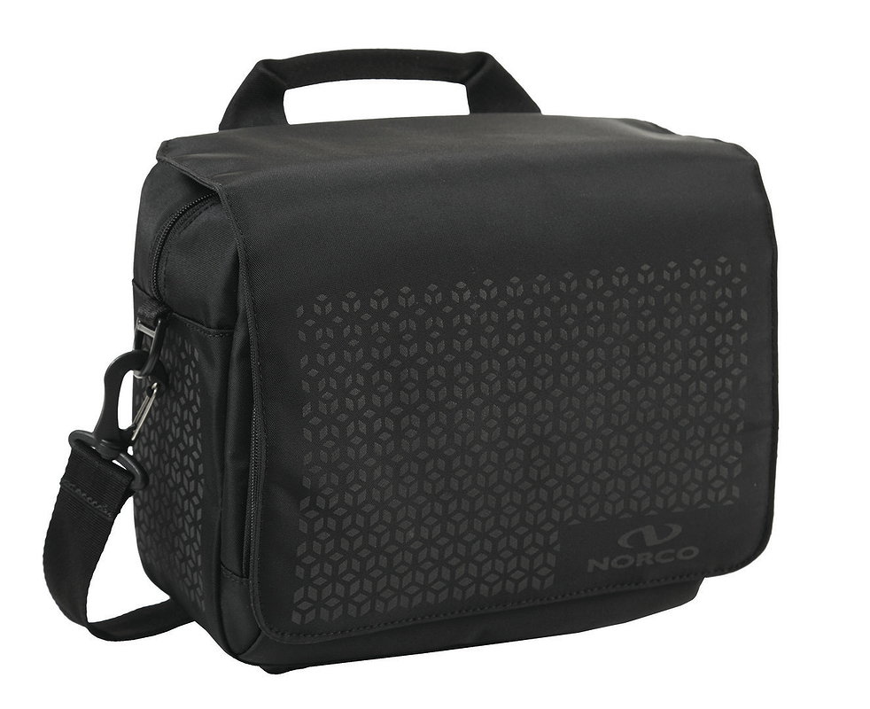 Norco Lenkertasche Taymore OHNE Lenkeradapter schwarz mit reflex-dekor