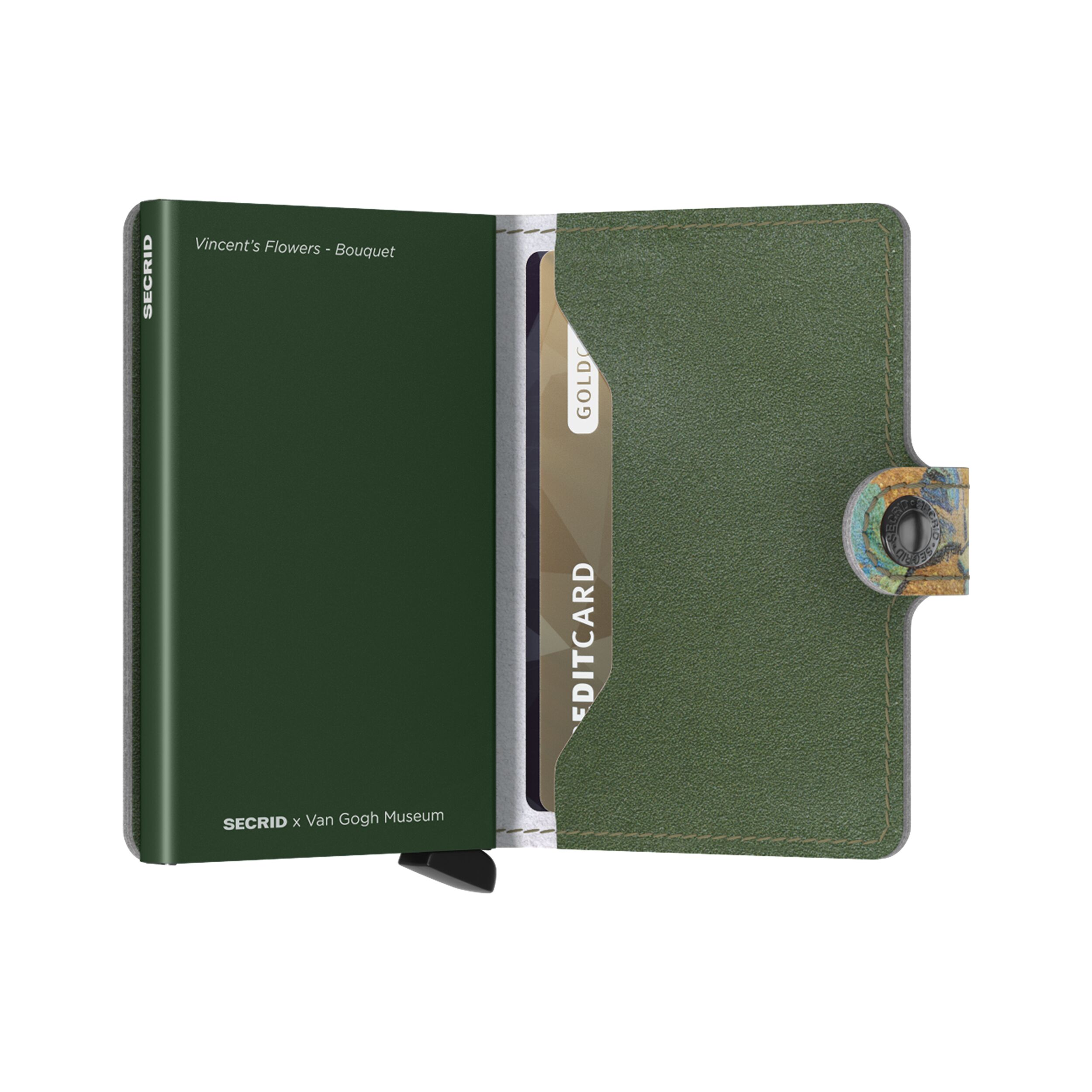 Secrid Miniwallet Art Bouquet – Schrägansicht