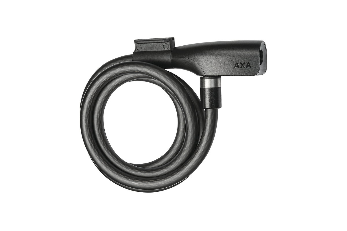 AXA Spiralkabelschloss Resolute 10 mm mattschwarz 150 cm
