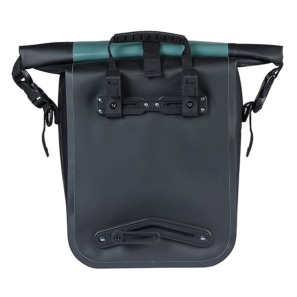 Basil Einzeltasche Rivo M silbergrün/schwarz