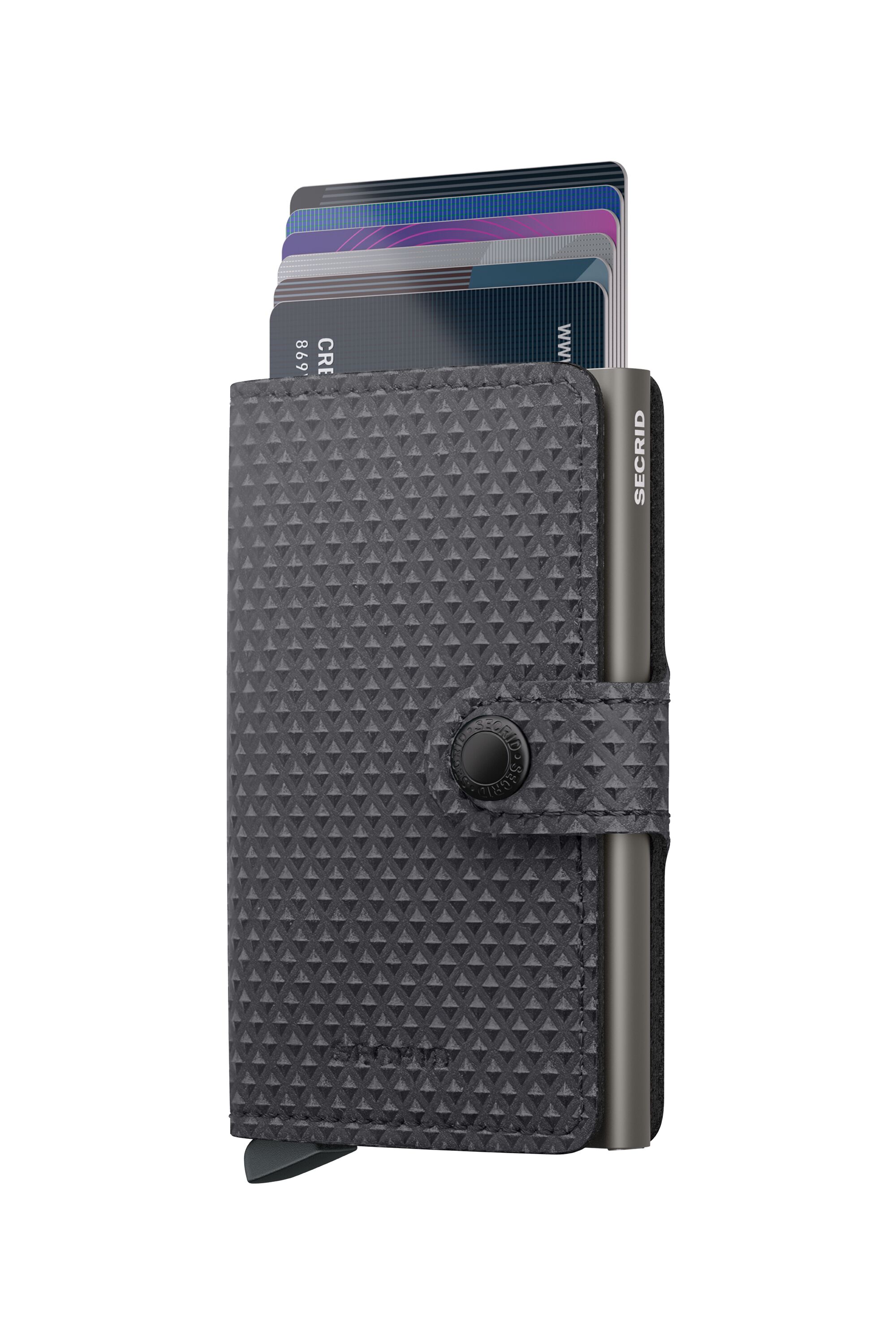 Secrid Miniwallet Pyramid Grey – mit Karten